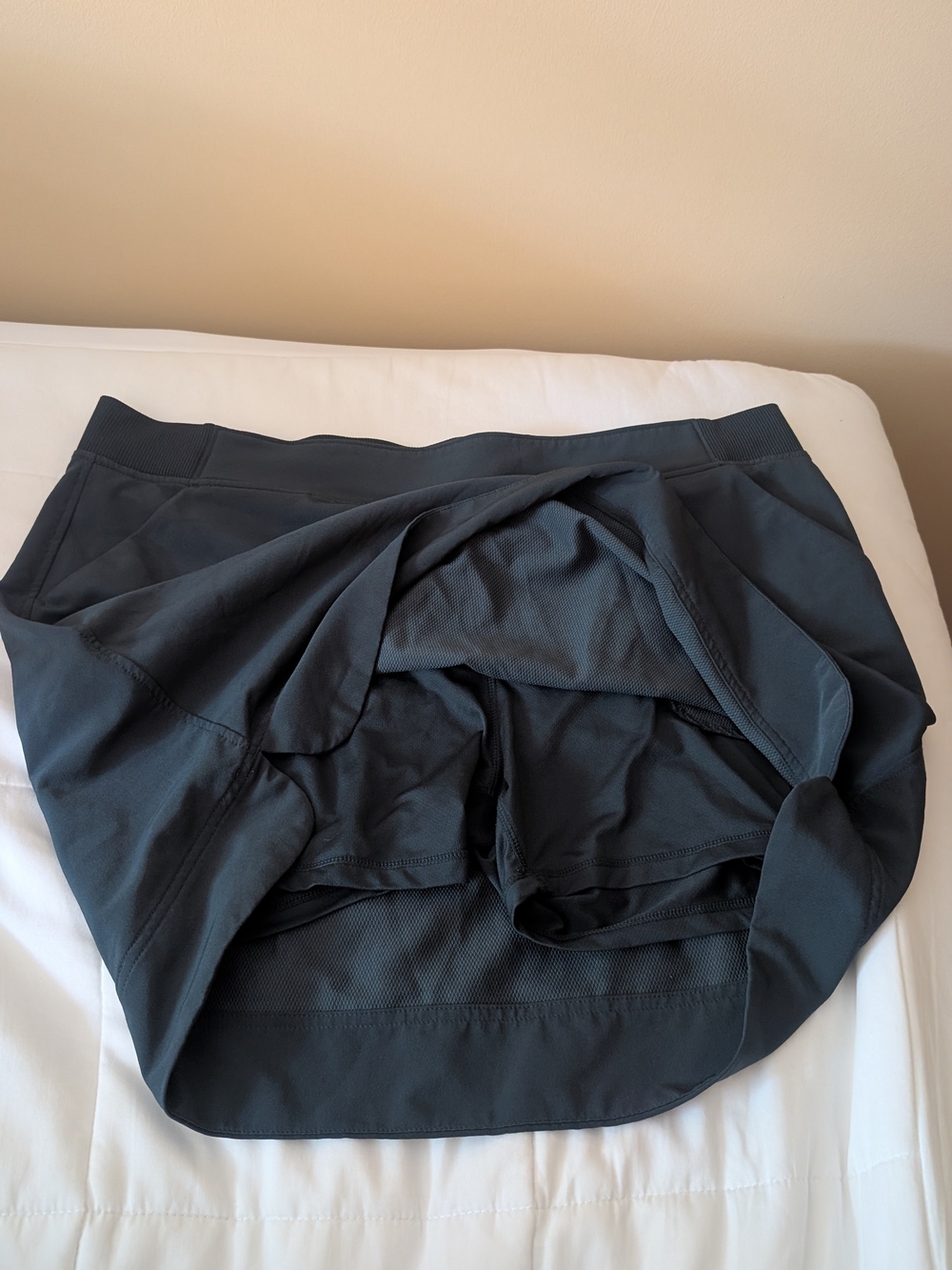 Performance Blue Active Skort with Built-In Shorts And Pockets